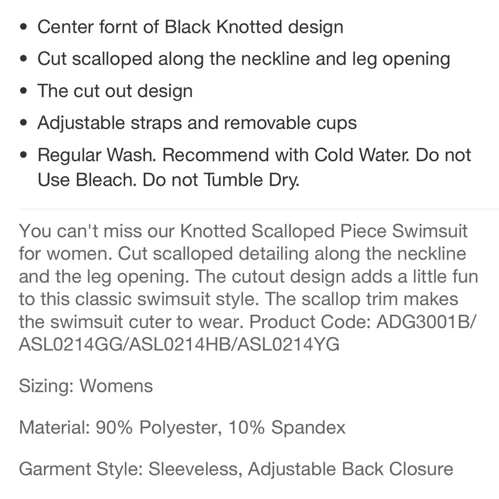 ☀️SCALLOPED KNOT CUT OUT SWIMSUIT - Picture 11 of 12